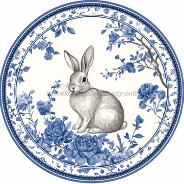 Easter Rabbit Sign, DCO-13325, Sign For Wreath, 10
